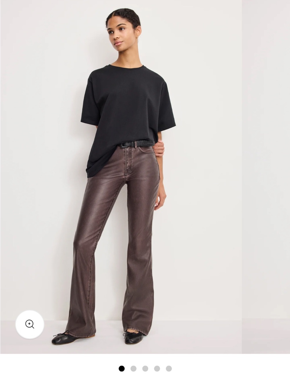 Good American Bootcut Faux Leather Pants